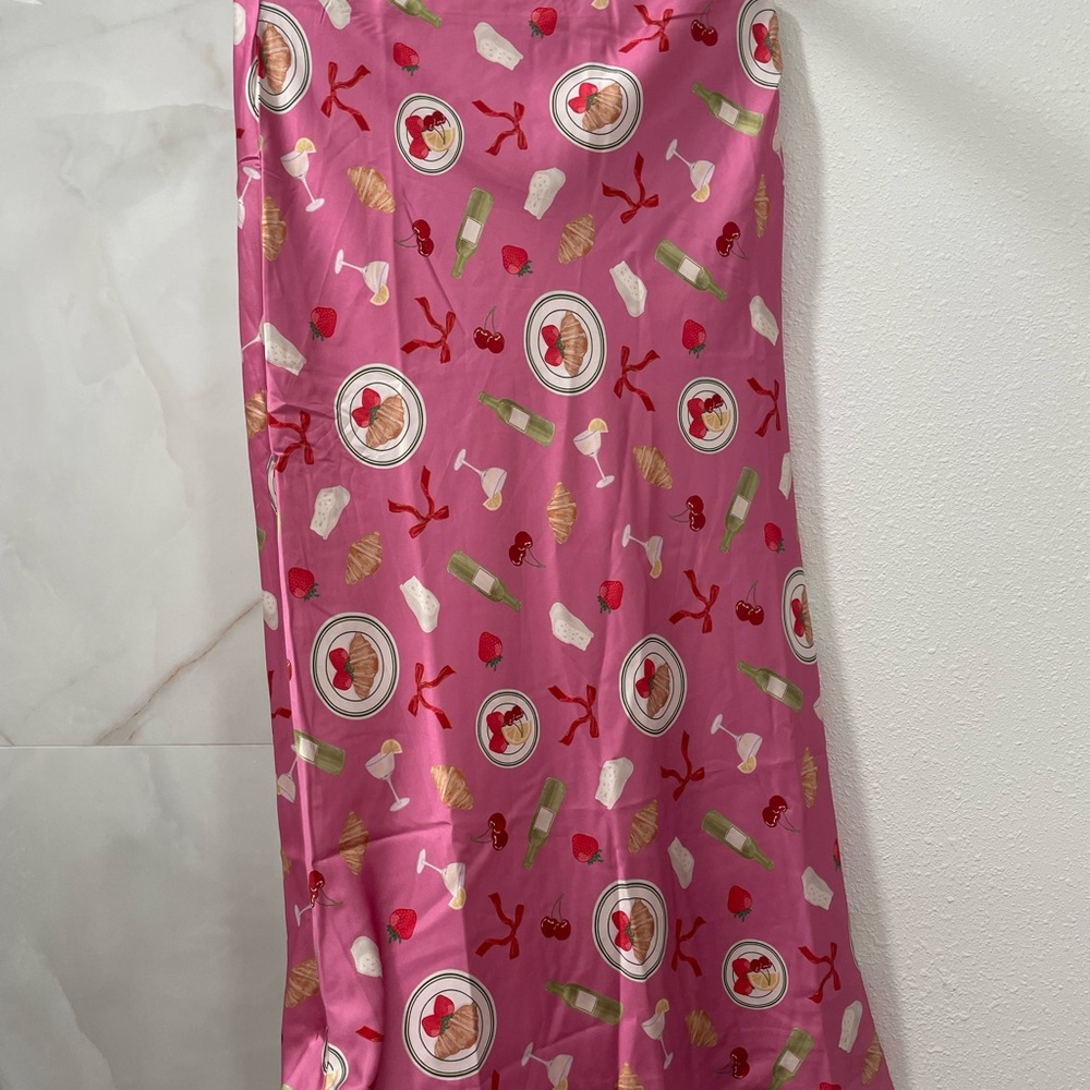 Pink Patterned Women's Skirt